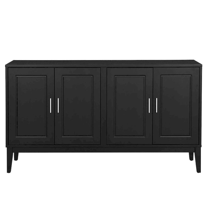 4-Door Sideboard Storage Cabinet with Door Shelf for Living Room, Two Large Cabinets with Adjustable Shelf
