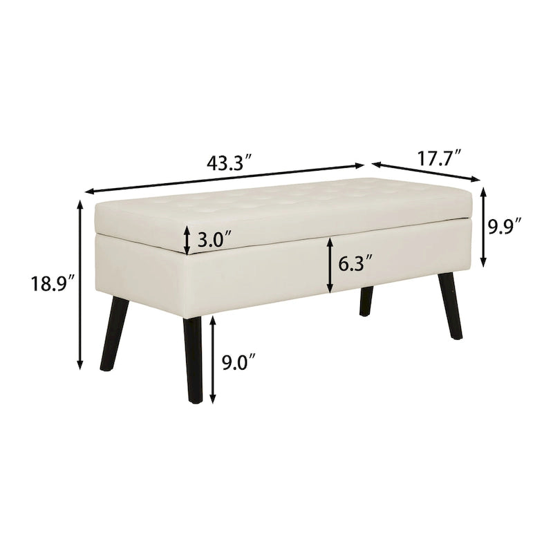 Storage Bench for Bedroom End of Bed