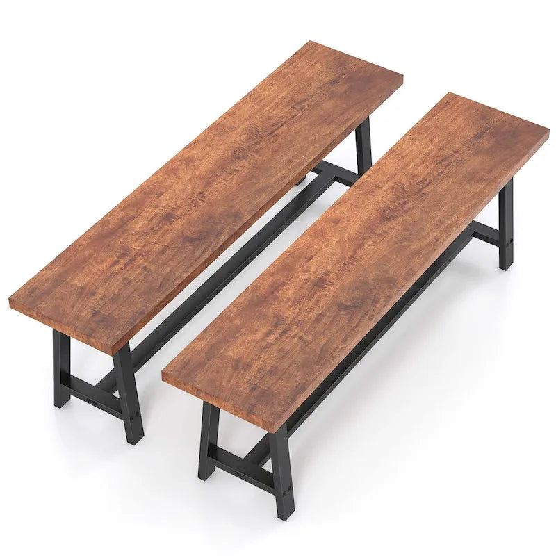 60-Inch Dining Bench for 3 People, Entryway Shoe Bench