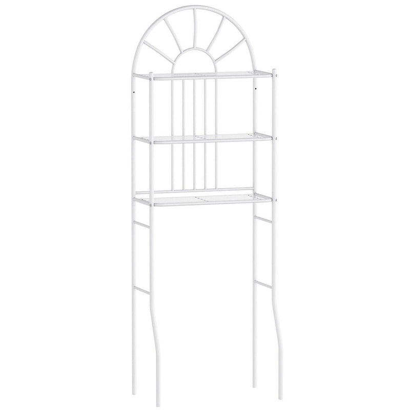 3-Shelf Over-the-Toilet Bathroom Space Saver with Towel Storage