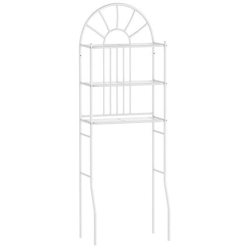 3-Shelf Over-the-Toilet Bathroom Space Saver with Towel Storage