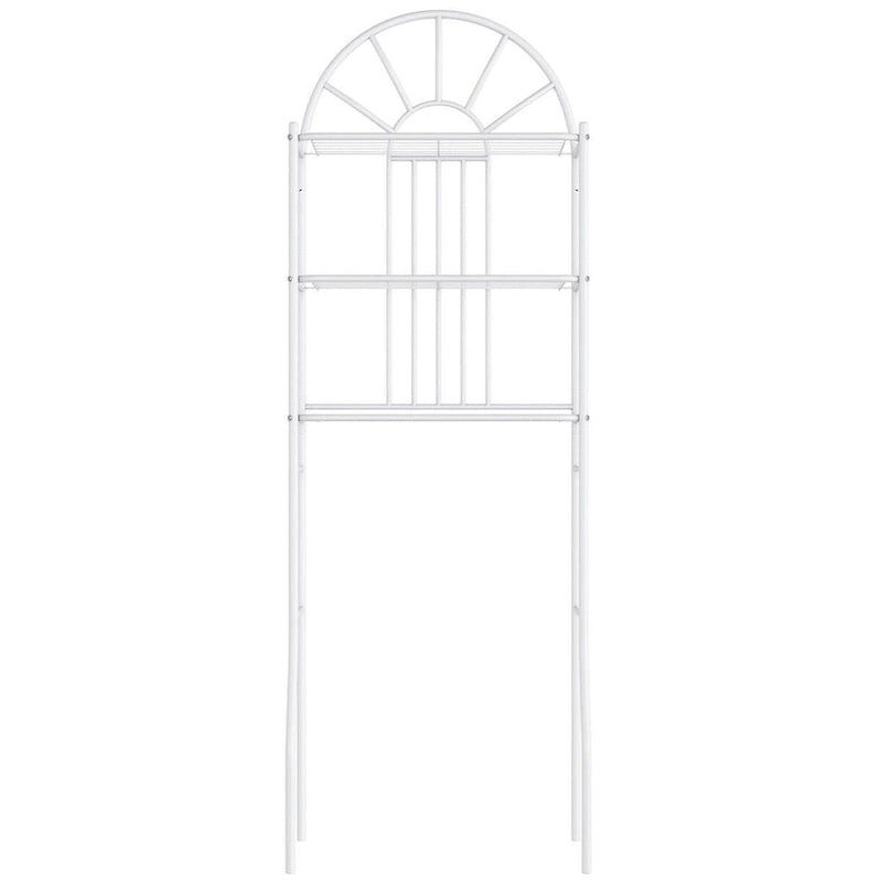 3-Shelf Over-the-Toilet Bathroom Space Saver with Towel Storage