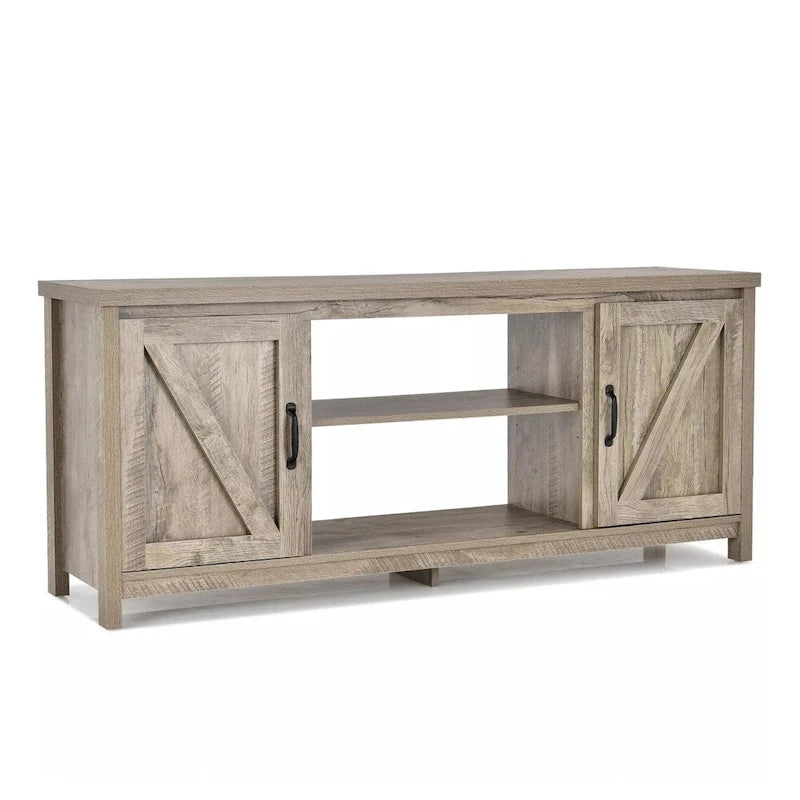 59-Inch TV Stand Media Center with Storage Cabinet - Natural