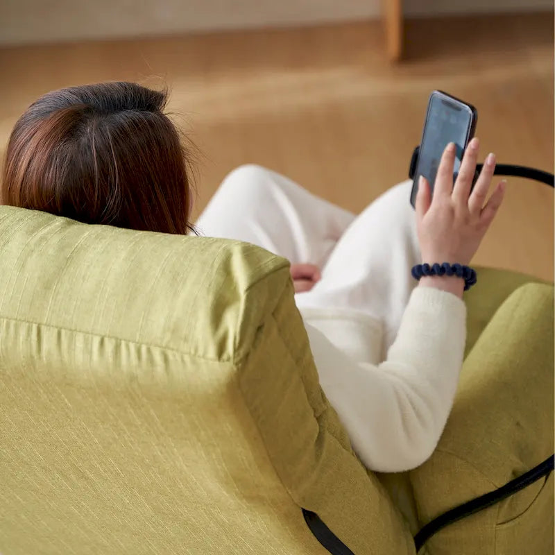 360 Swivel Manual Leisure Recliner with Phone Holder, Adjustable Headrest and Backrest