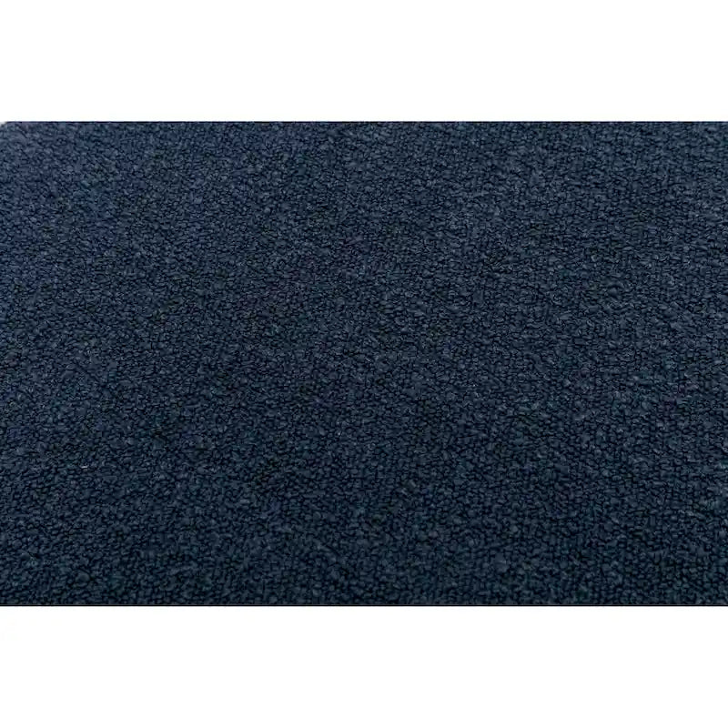 Boucle Fabric Loveseat Bench with Gold Metal Legs
