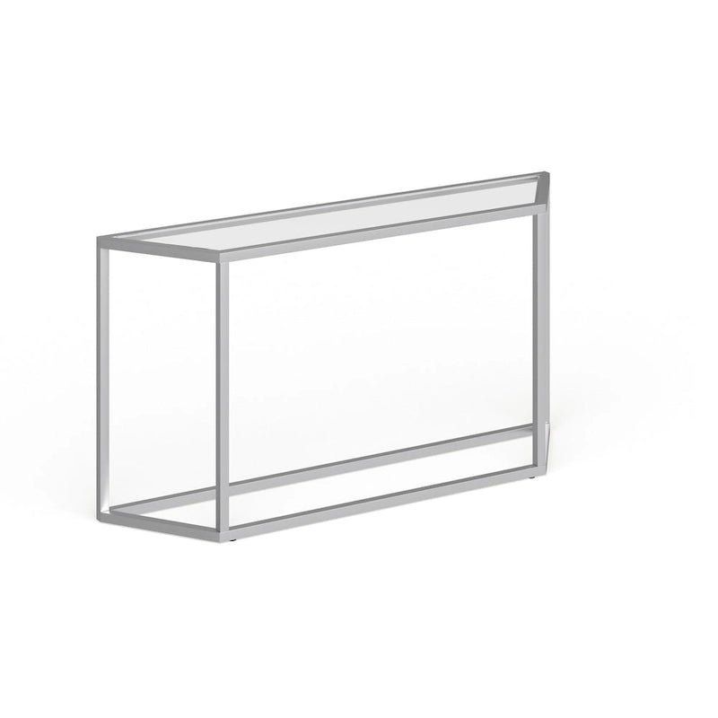 55-Inch Modern Console Table with Glass Top