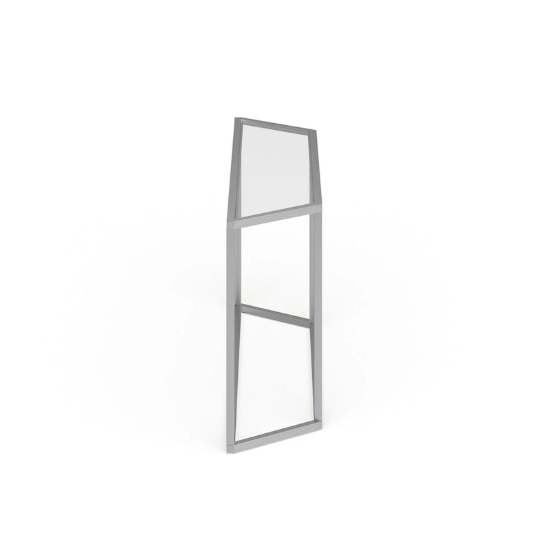 55-Inch Modern Console Table with Glass Top