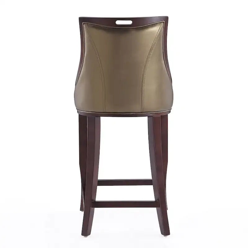 41 in. Walnut Beech Wood Bar Stool (Set of 3)