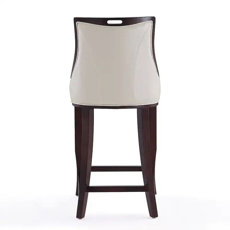 41 in. Walnut Beech Wood Bar Stool (Set of 3)