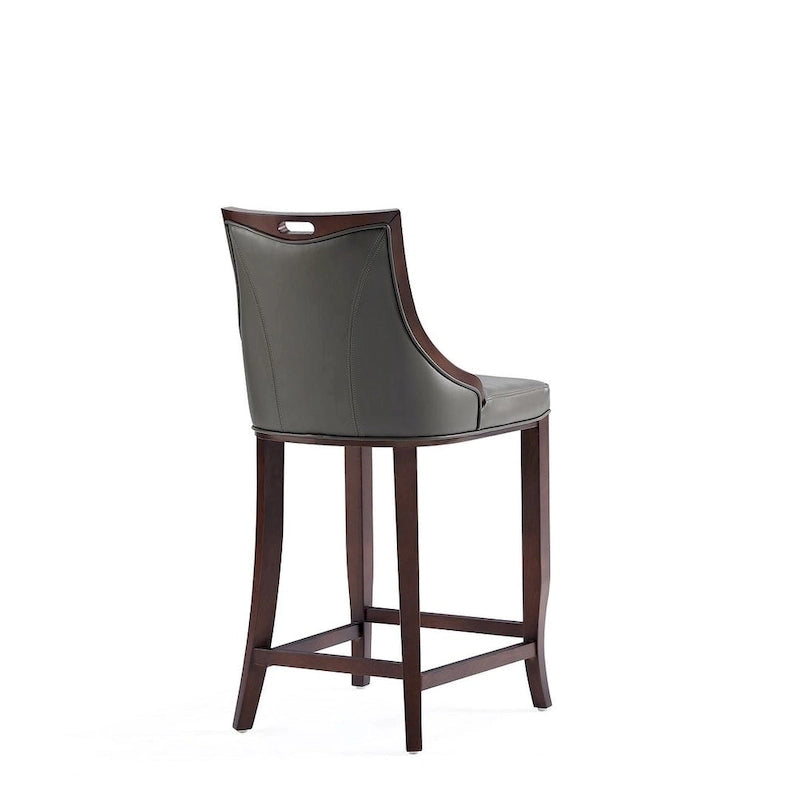 41 in. Walnut Beech Wood Bar Stool (Set of 3)