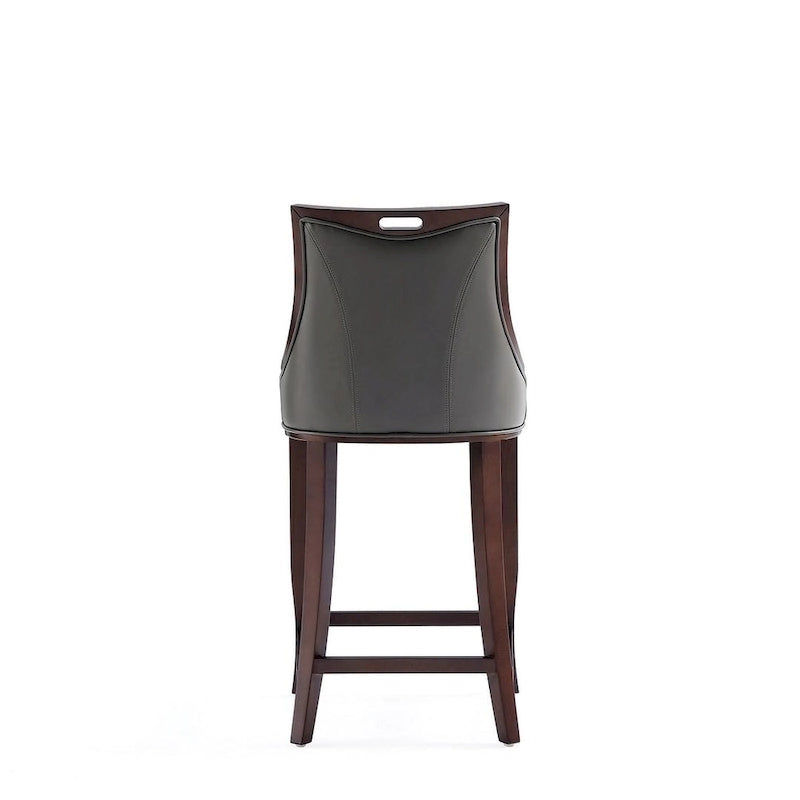 41 in. Walnut Beech Wood Bar Stool (Set of 3)