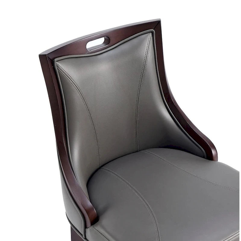 41 in. Walnut Beech Wood Bar Stool (Set of 3)