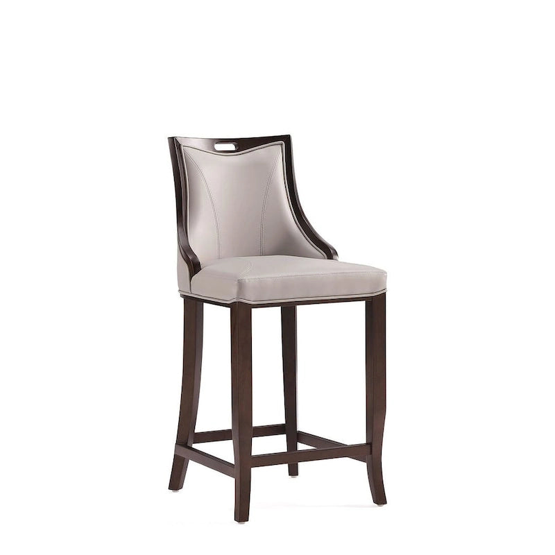 41 in. Walnut Beech Wood Bar Stool (Set of 3)
