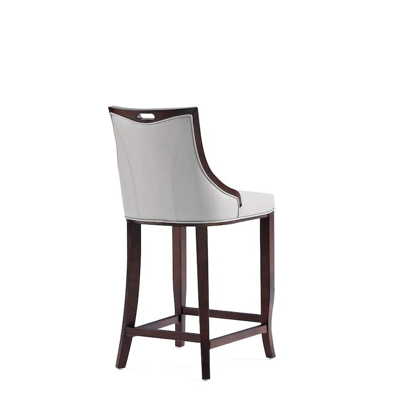 41 in. Walnut Beech Wood Bar Stool (Set of 3)