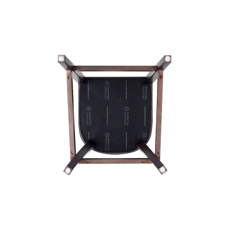 41 in. Walnut Beech Wood Bar Stool (Set of 3)