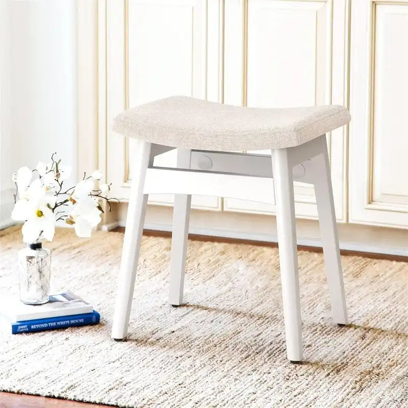 Saddle Cushion Vanity Stool
