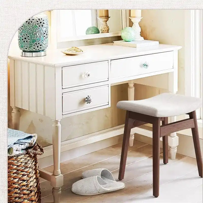 Saddle Cushion Vanity Stool