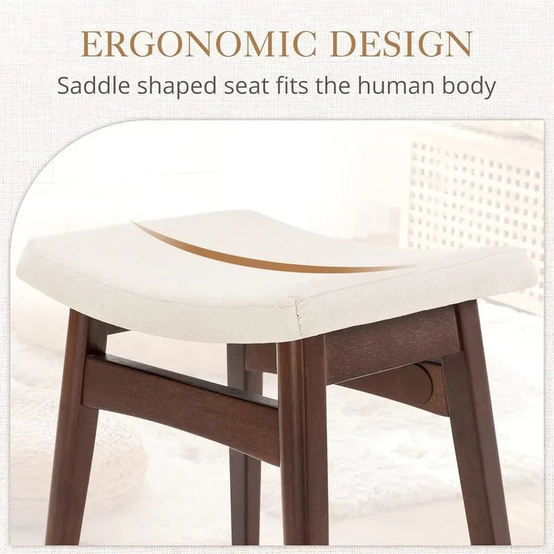 Saddle Cushion Vanity Stool