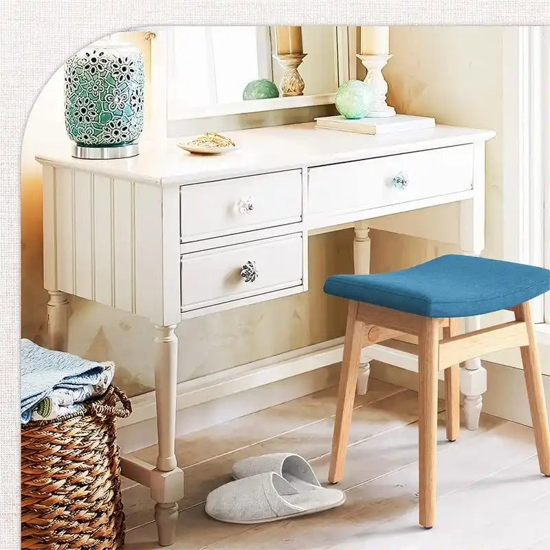 Saddle Cushion Vanity Stool