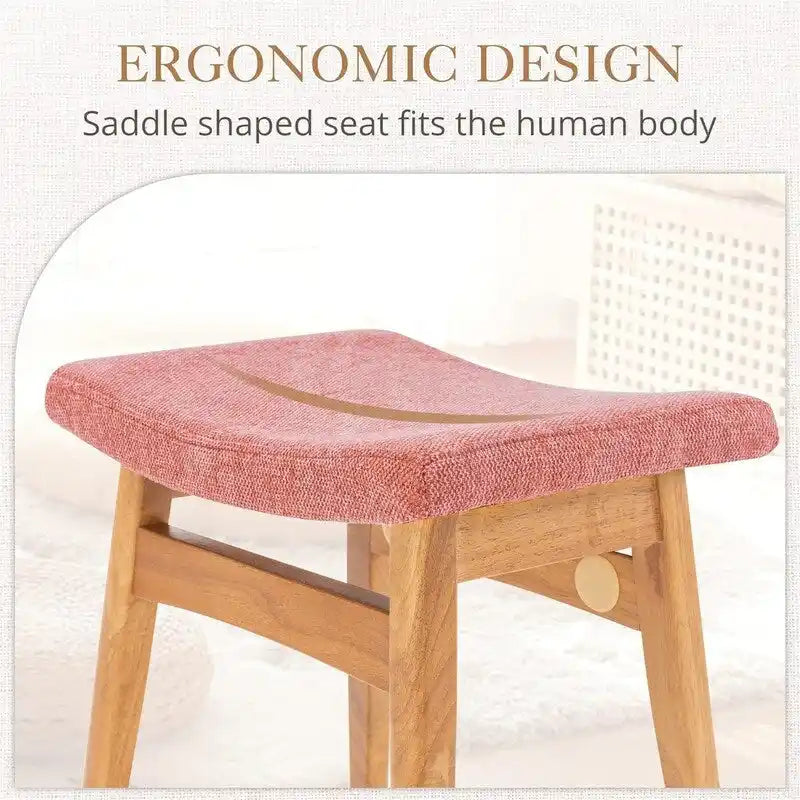 Saddle Cushion Vanity Stool