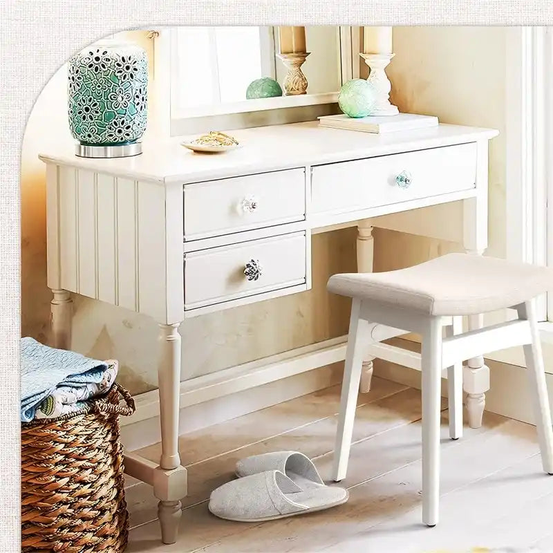 Saddle Cushion Vanity Stool