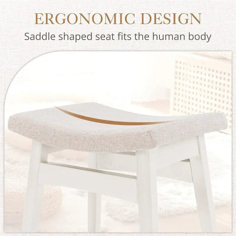 Saddle Cushion Vanity Stool