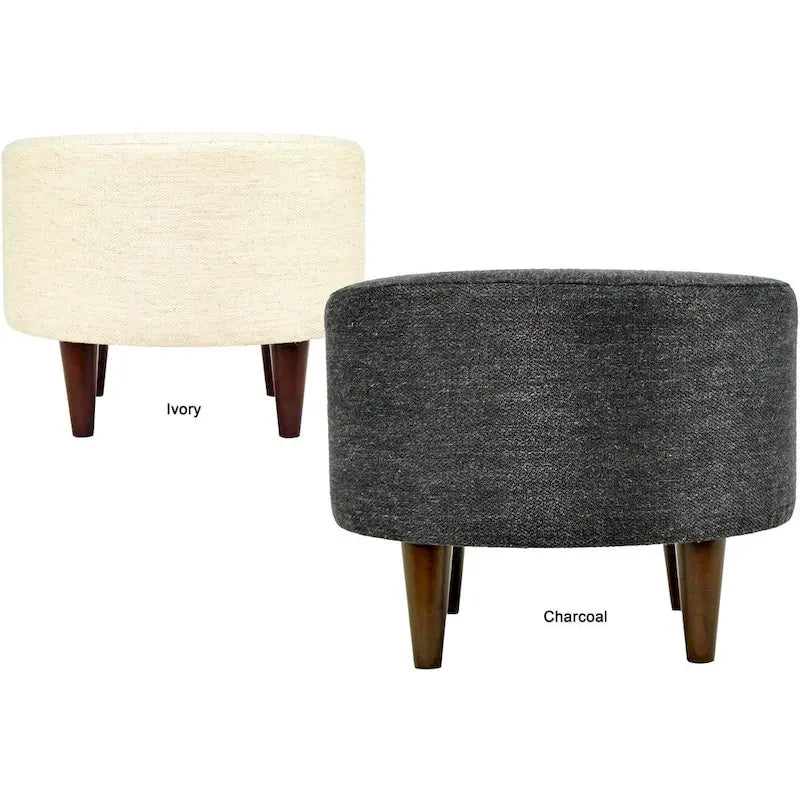Round Upholstered Ottoman