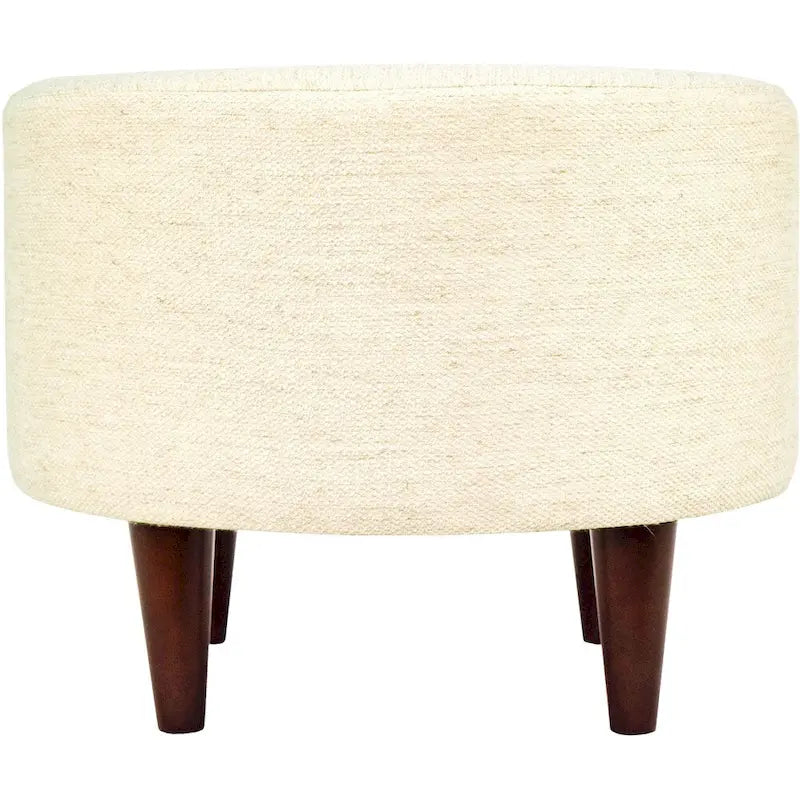Round Upholstered Ottoman