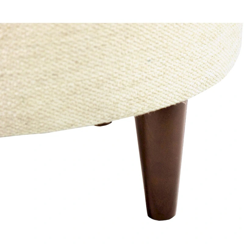 Round Upholstered Ottoman