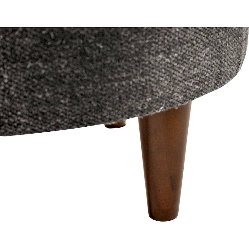 Round Upholstered Ottoman