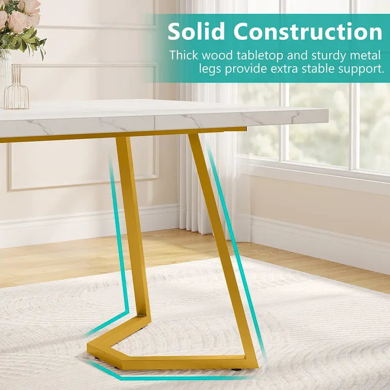 55-Inch Rectangular Dining Table