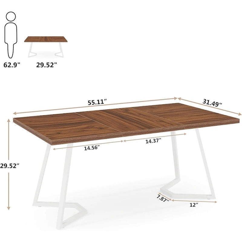 55-Inch Rectangular Dining Table