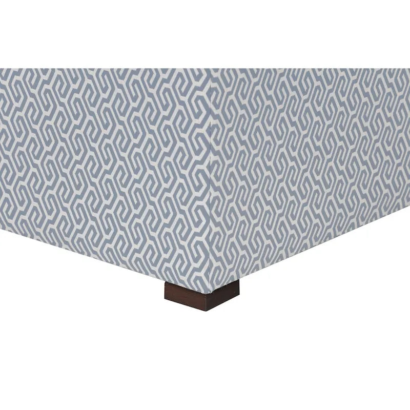 Traditional Square Button Tufted Ottoman
