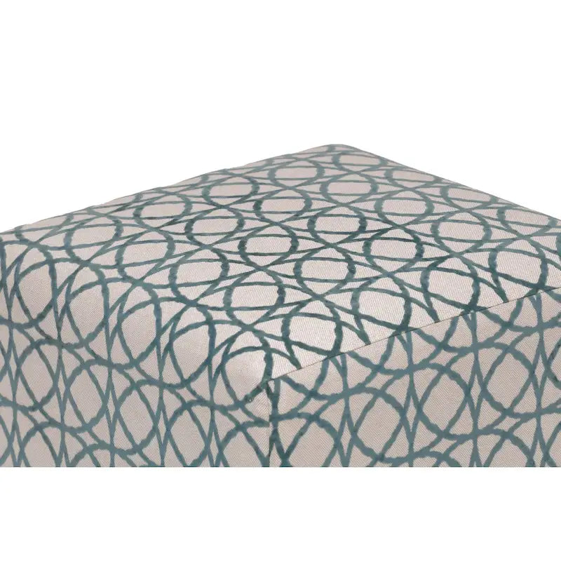 Traditional Square Button Tufted Ottoman