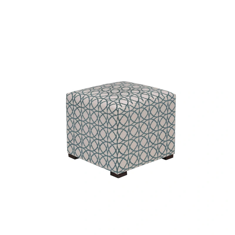 Traditional Square Button Tufted Ottoman