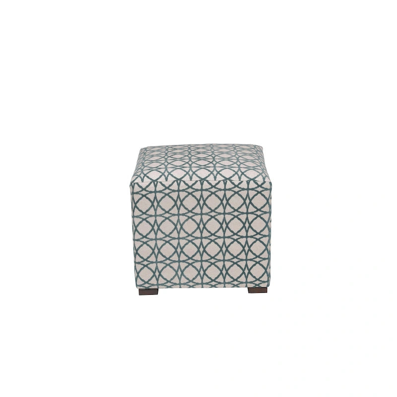 Traditional Square Button Tufted Ottoman