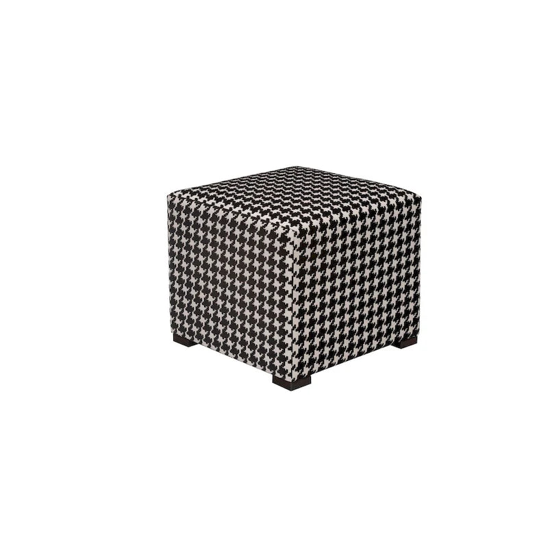 Traditional Square Button Tufted Ottoman