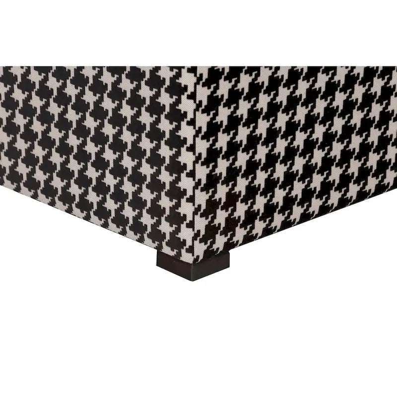 Traditional Square Button Tufted Ottoman