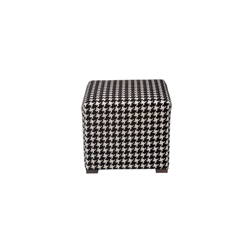 Traditional Square Button Tufted Ottoman