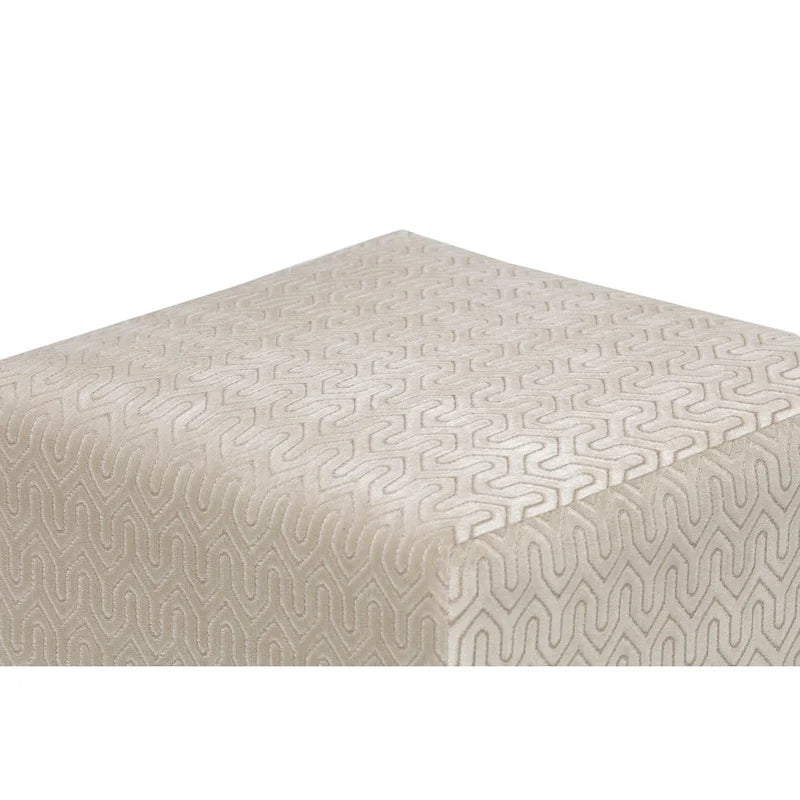 Traditional Square Button Tufted Ottoman