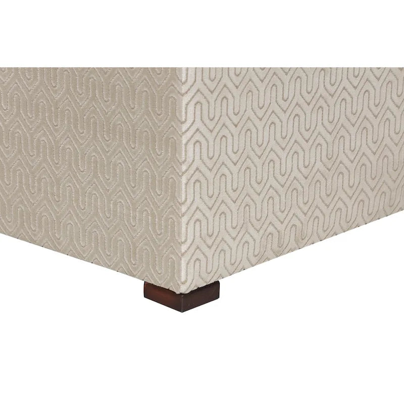 Traditional Square Button Tufted Ottoman