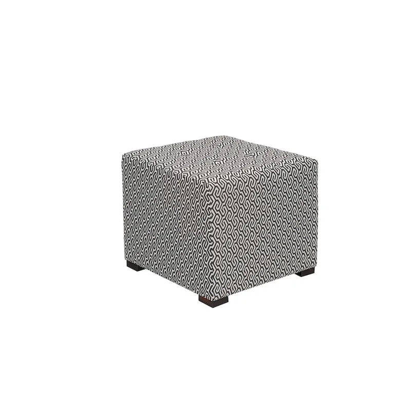Traditional Square Button Tufted Ottoman
