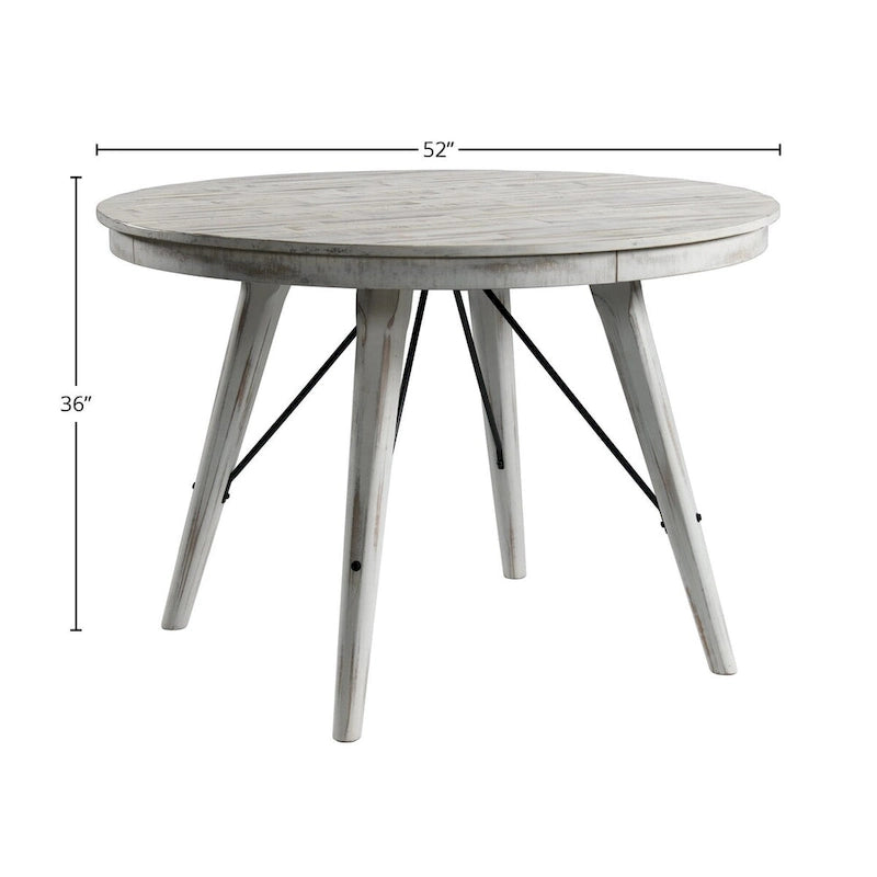 Modern Rustic Round Counter Table, 52-Inch