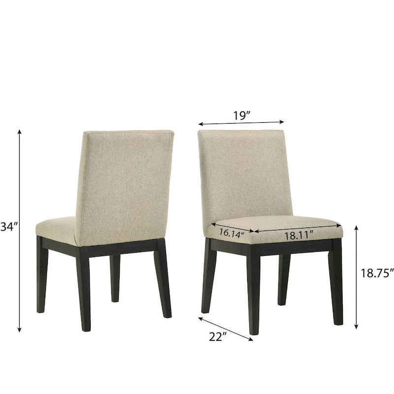 5-Piece 48-Inch Round Pedestal Dining Set with 4 Upholstered Chairs