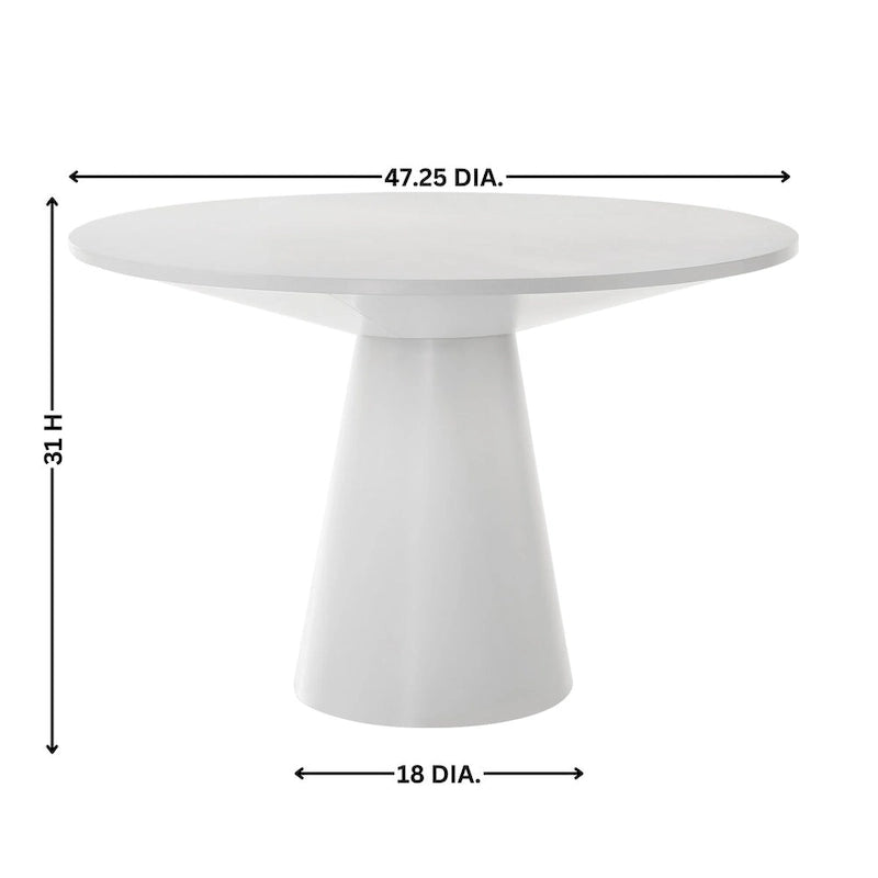 5-Piece 48-Inch Round Pedestal Dining Set with 4 Upholstered Chairs