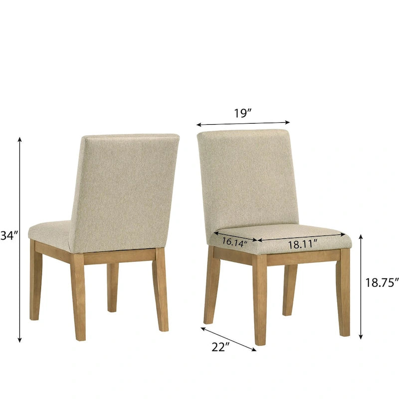 5-Piece 48-Inch Round Pedestal Dining Set with 4 Upholstered Chairs