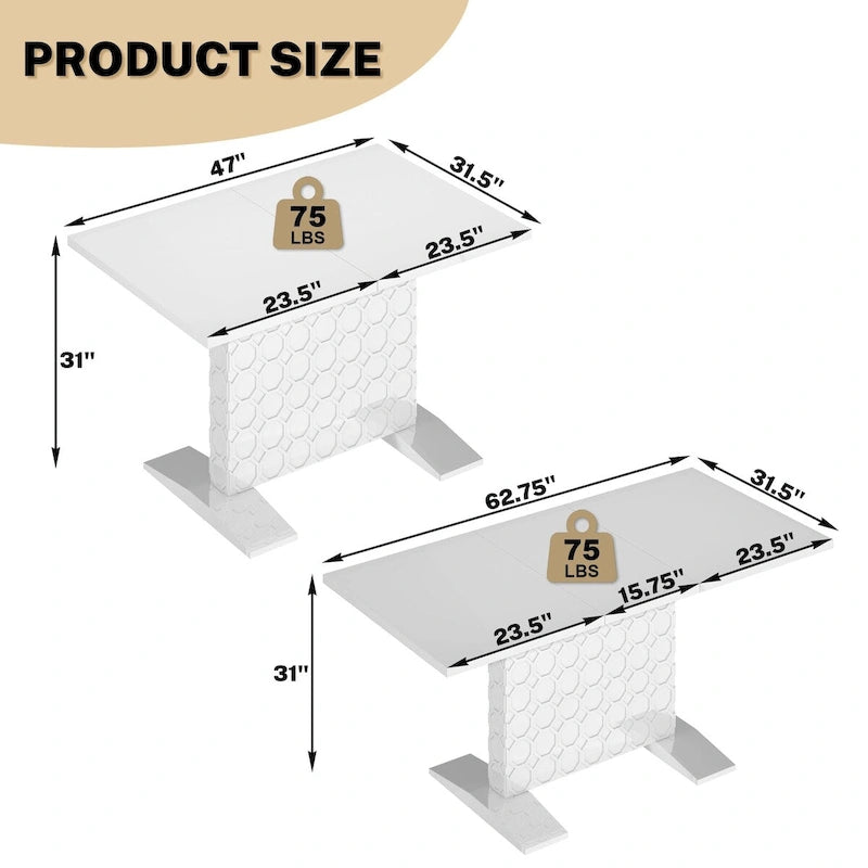 Expandable Coffee Table - Seats Up to 6