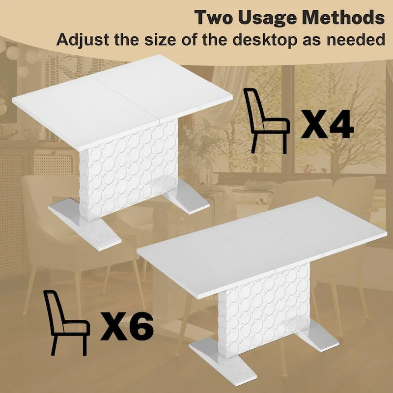 Expandable Coffee Table - Seats Up to 6
