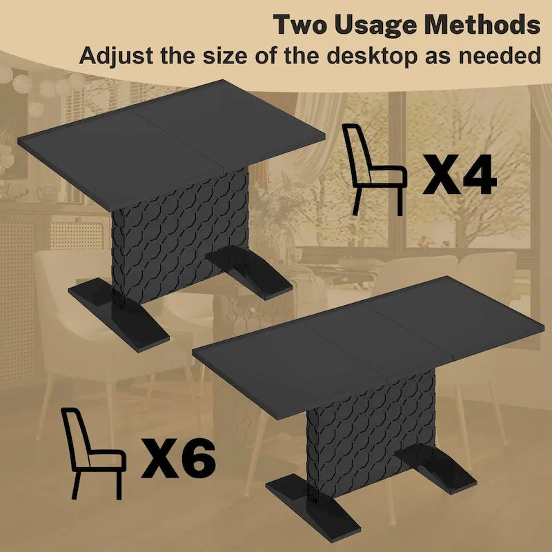 Expandable Coffee Table - Seats Up to 6