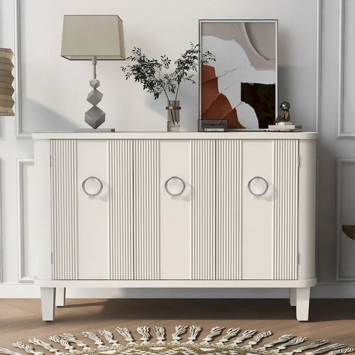 Simple Cabinet with Three Doors,Adjustable